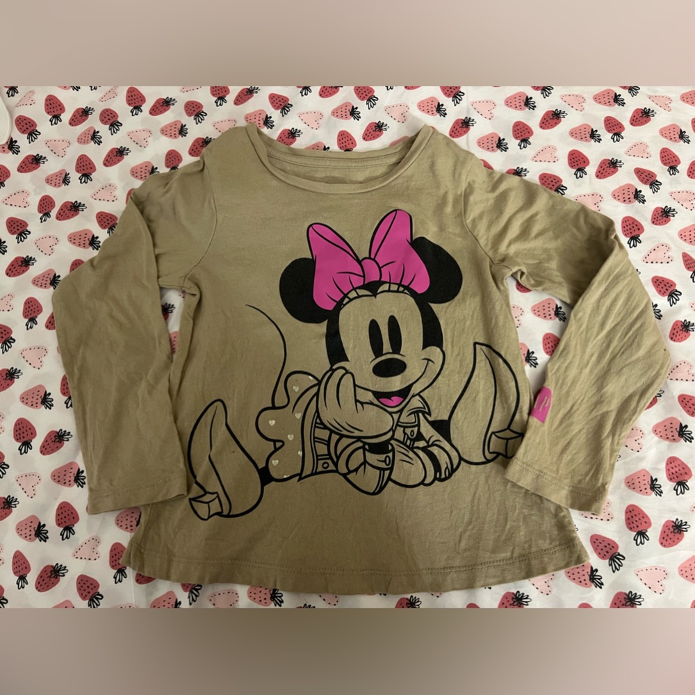 Baby Gap Disney Minnie Mouse toddler girls long sleeve t-shirt size 5
